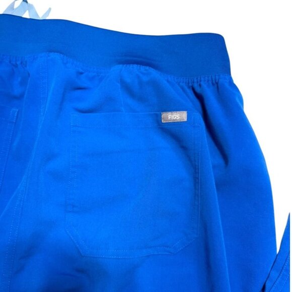 Figs Livingston High Waisted Scrub Pants Royal Blue Size 3x - Picture 7 of 8